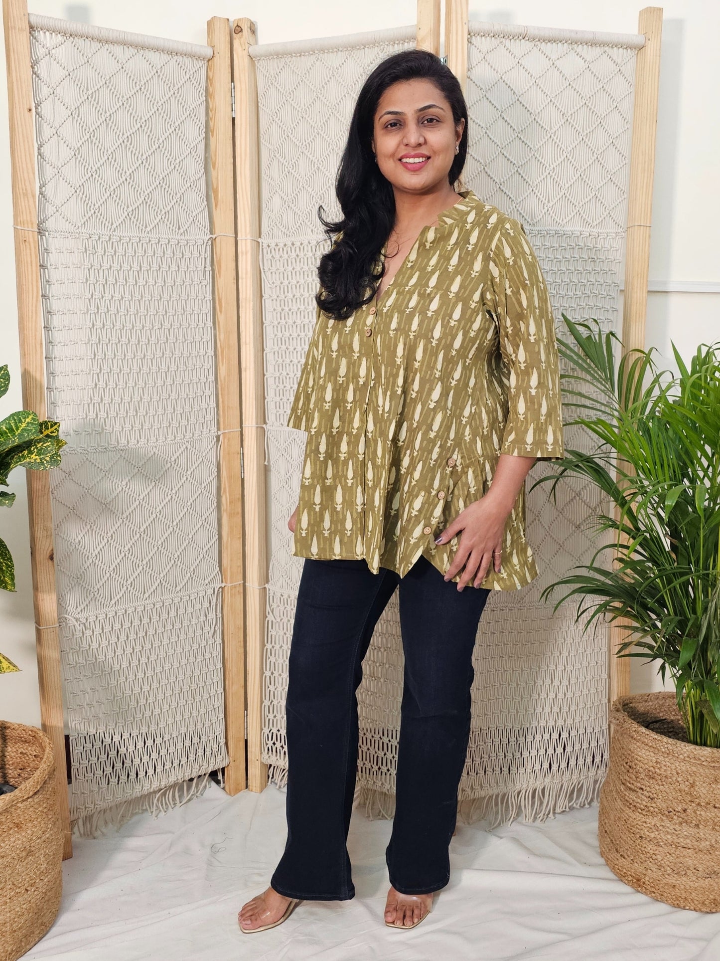 Darzaania tunic tops for women at craftsandlooms