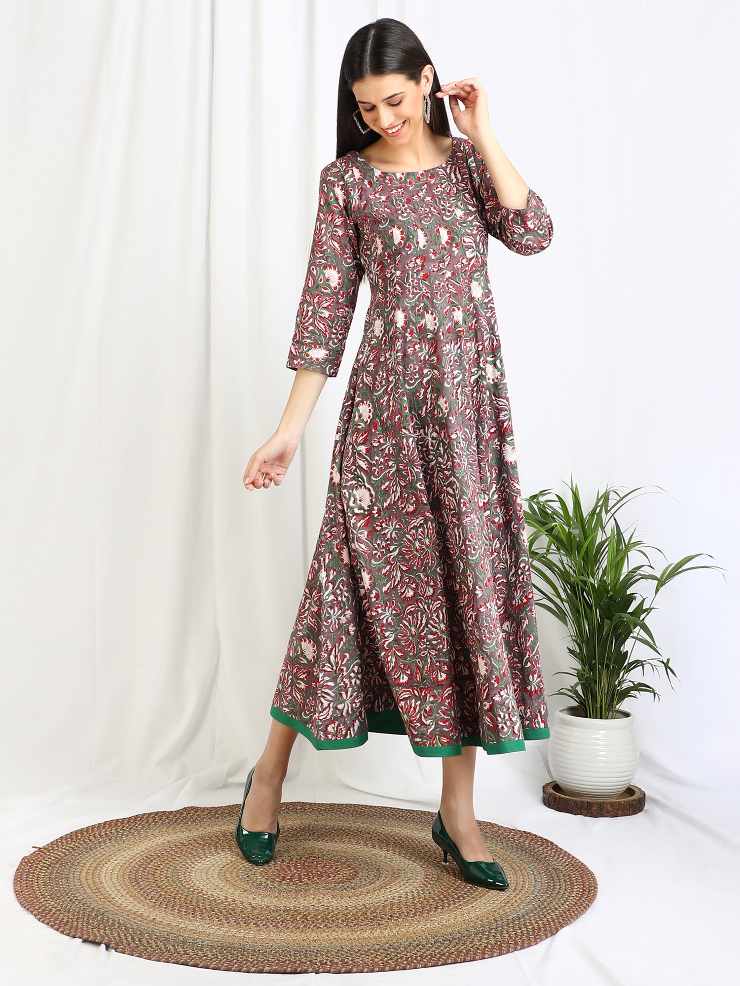 Block Print 'Vanya' Cotton Kurta