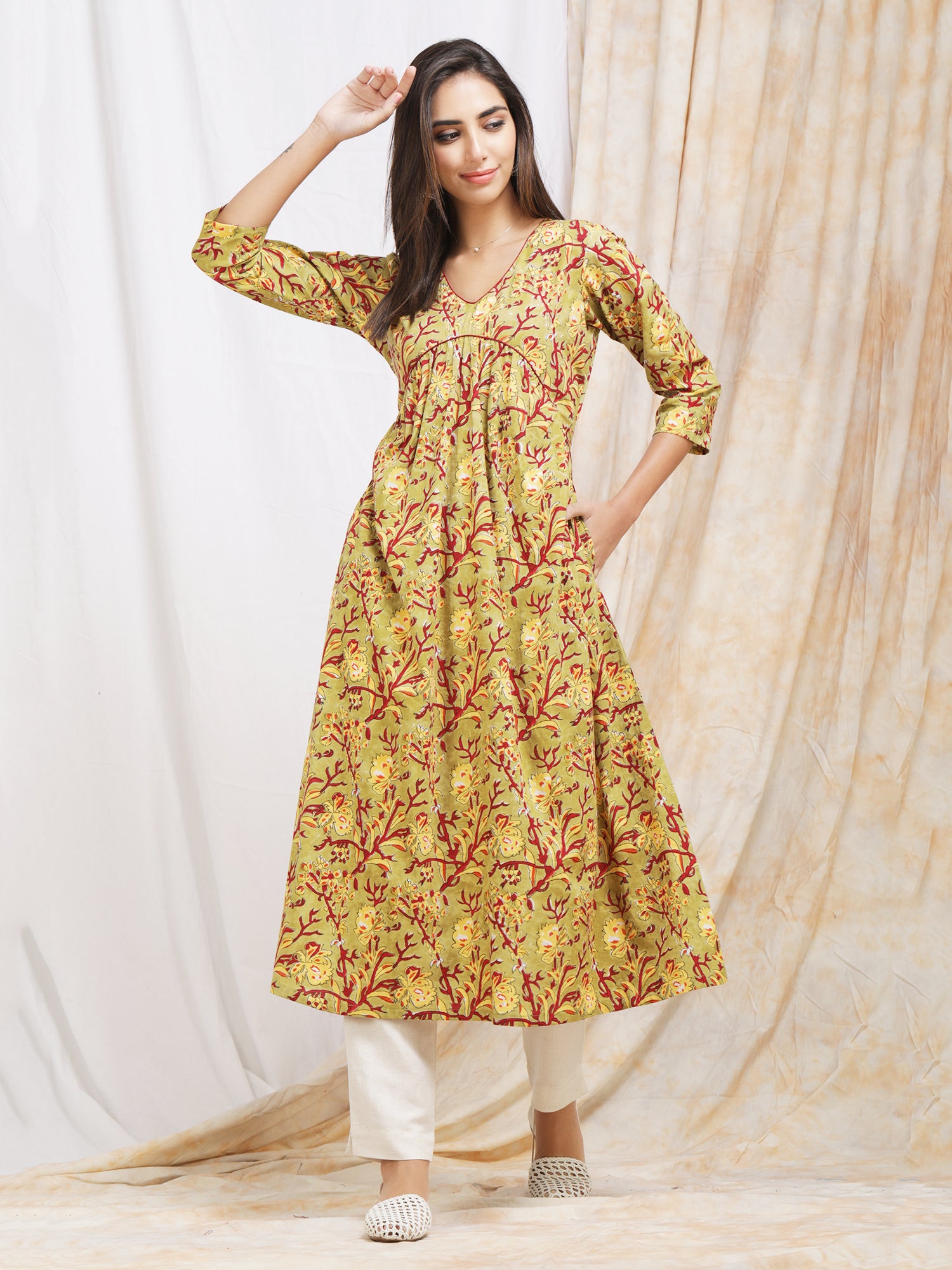 Printed Kurta Online Kurtis In Amazon Amazon Myntra Kurtis Store