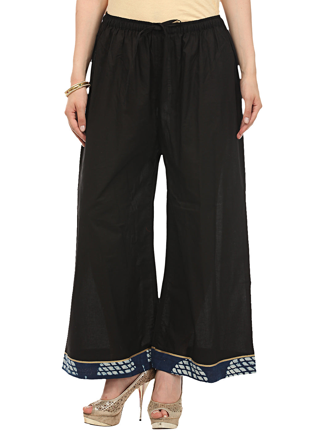 Buy Gray Black Leheria Palazzo Pant Cotton for Best Price, Reviews, Free  Shipping