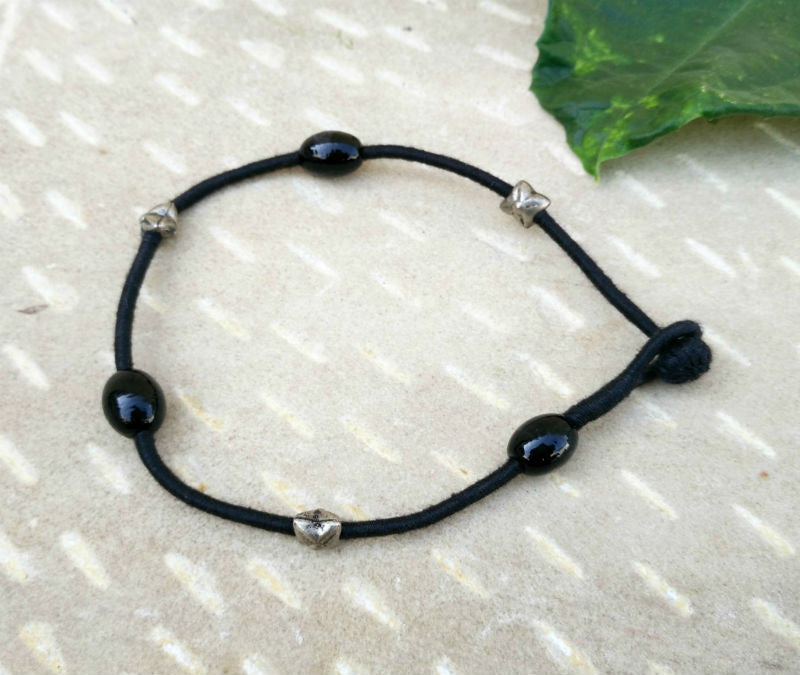 Black Anklet online CraftsandLooms