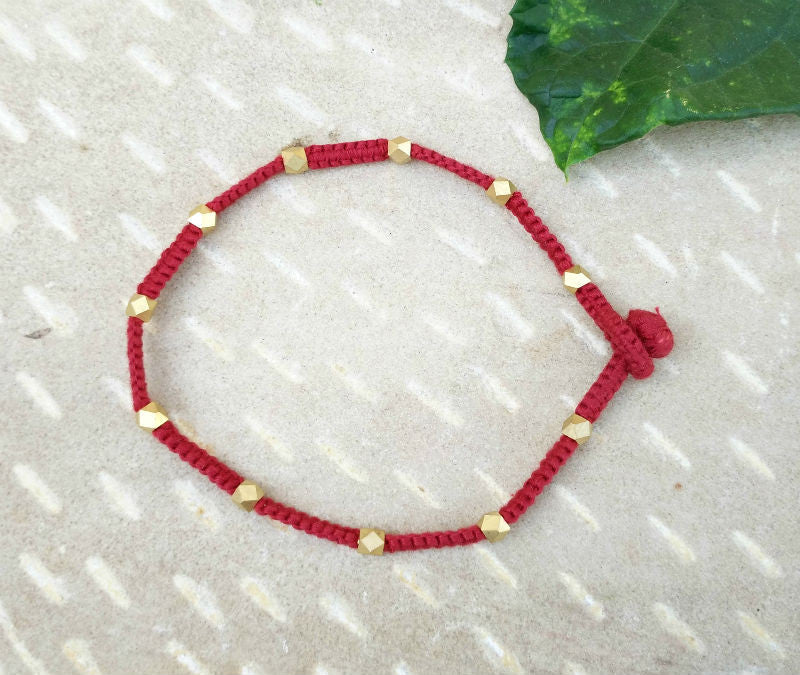 Red Anklet Online craftsandlooms