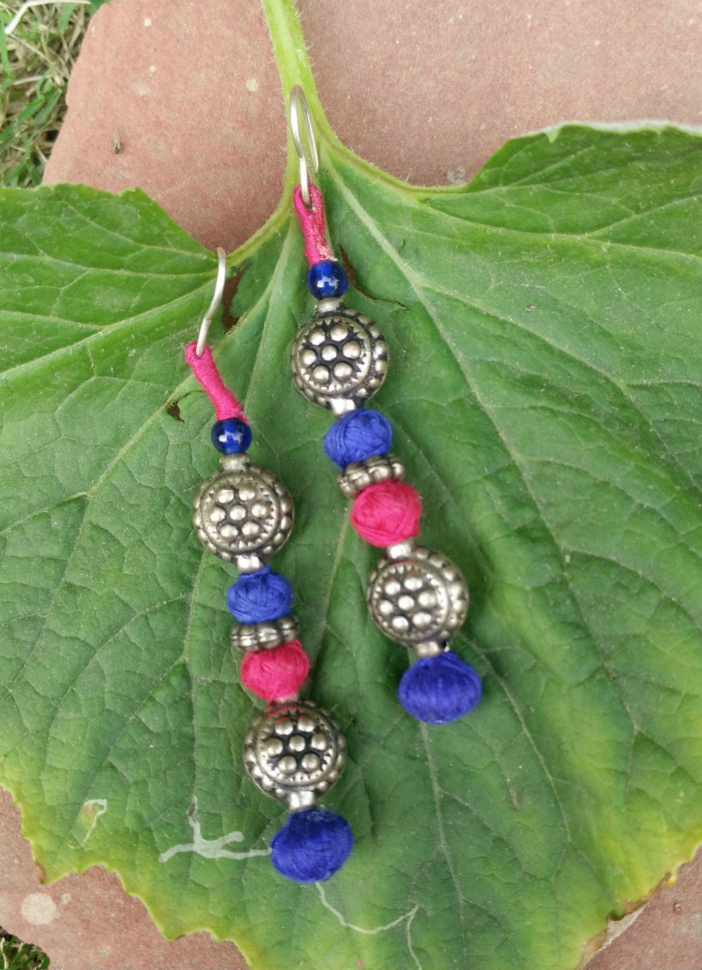 Blue Pink Patwa Jhumki