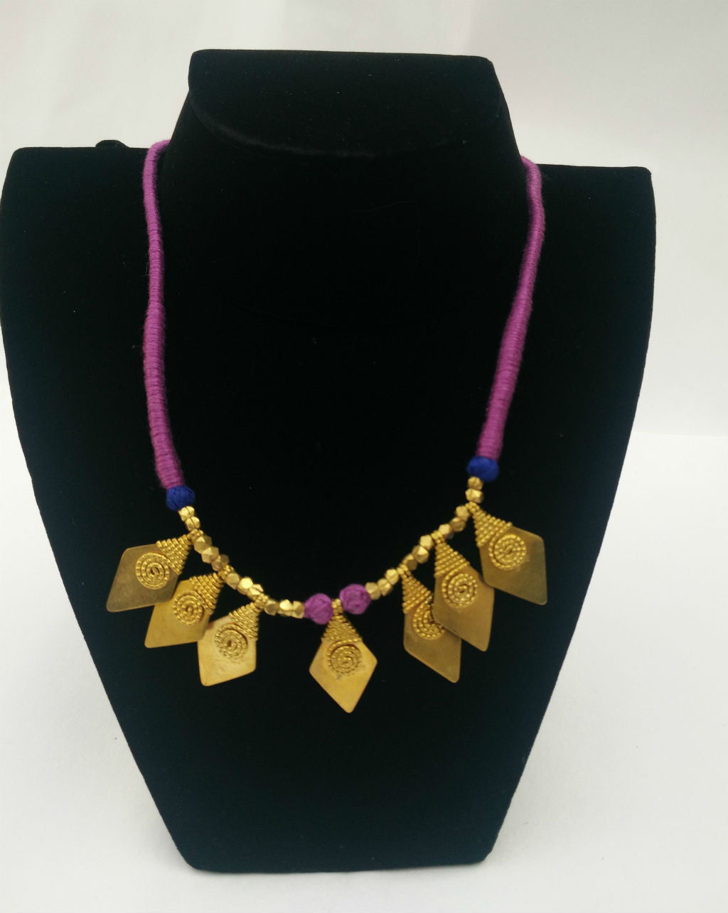 Purple Dokra Necklace