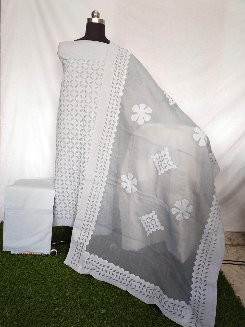 Applique cut work suits with dupattas online