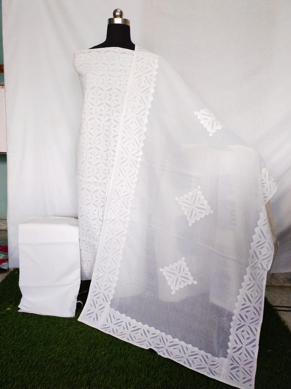 Applique Work Pure Cotton Suit Online