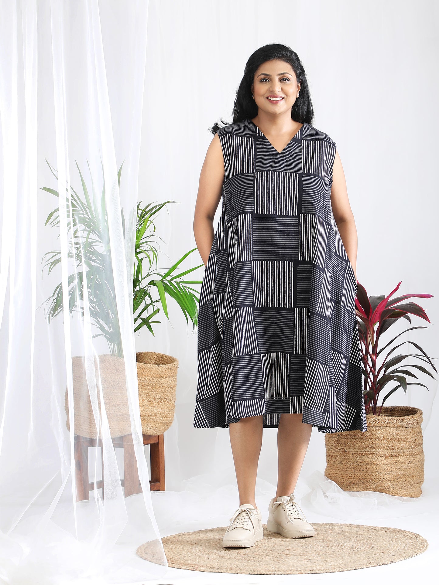 Poorvi Block Print Cotton Dress