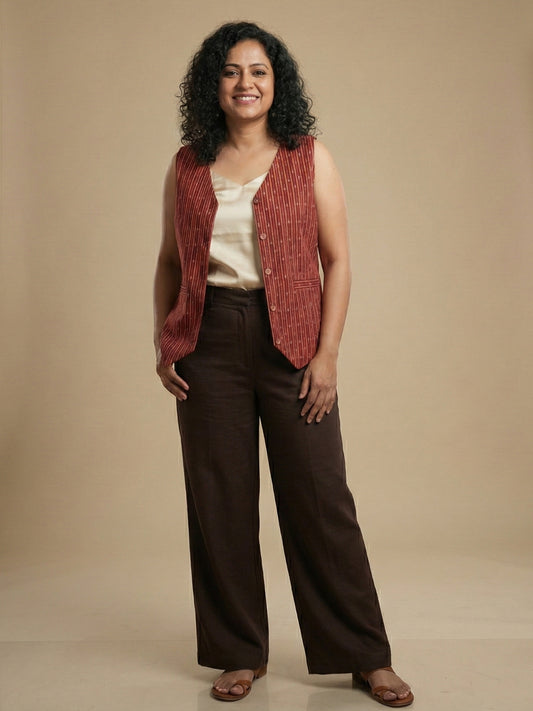 Ikkat Jacket for Women by Darzaania