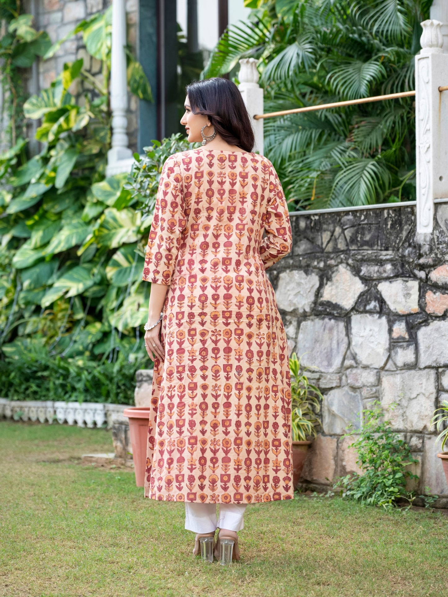 Sara Ajrakh Work Cotton Kurta