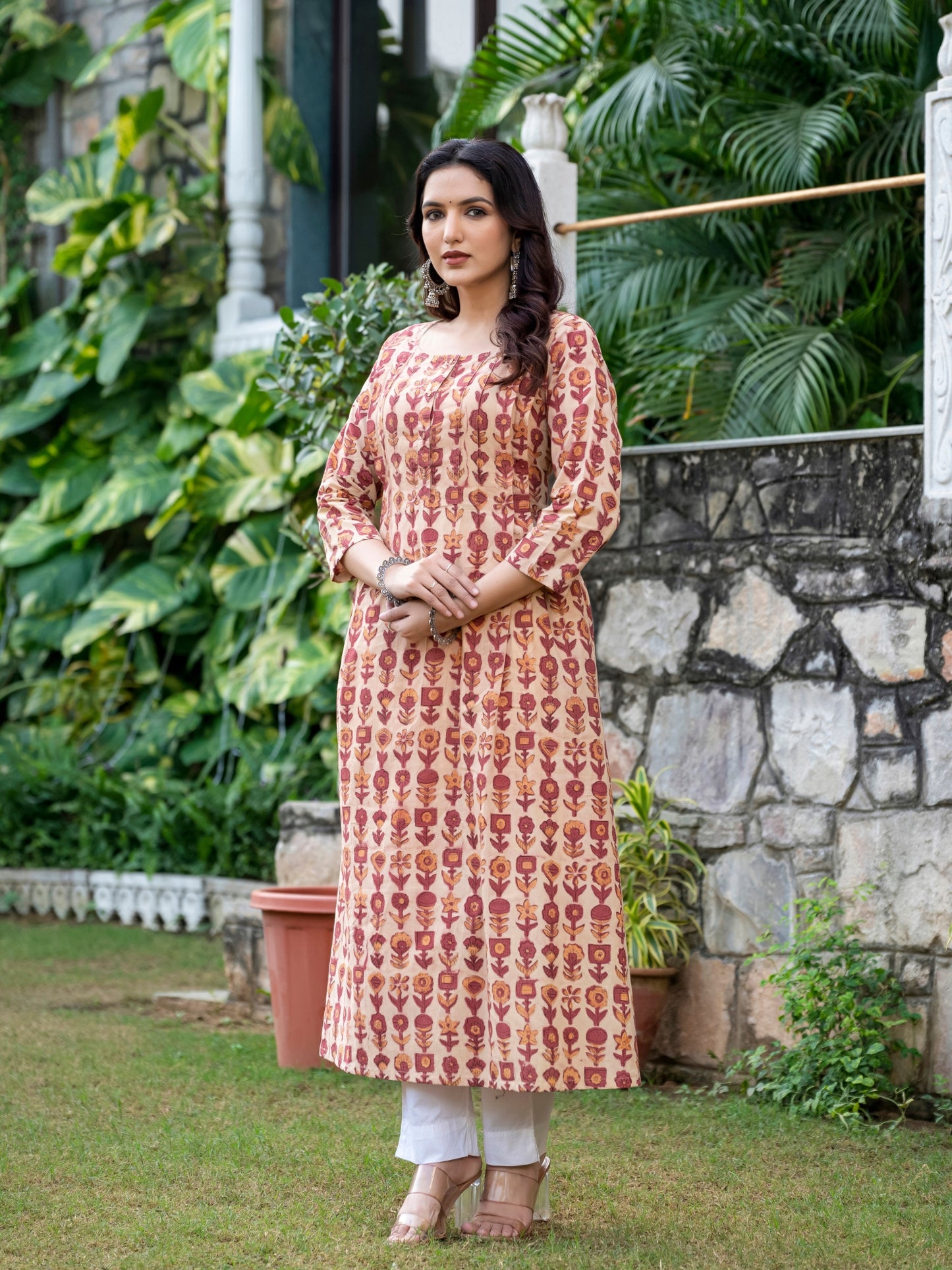 Sara Ajrakh Work Cotton Kurta