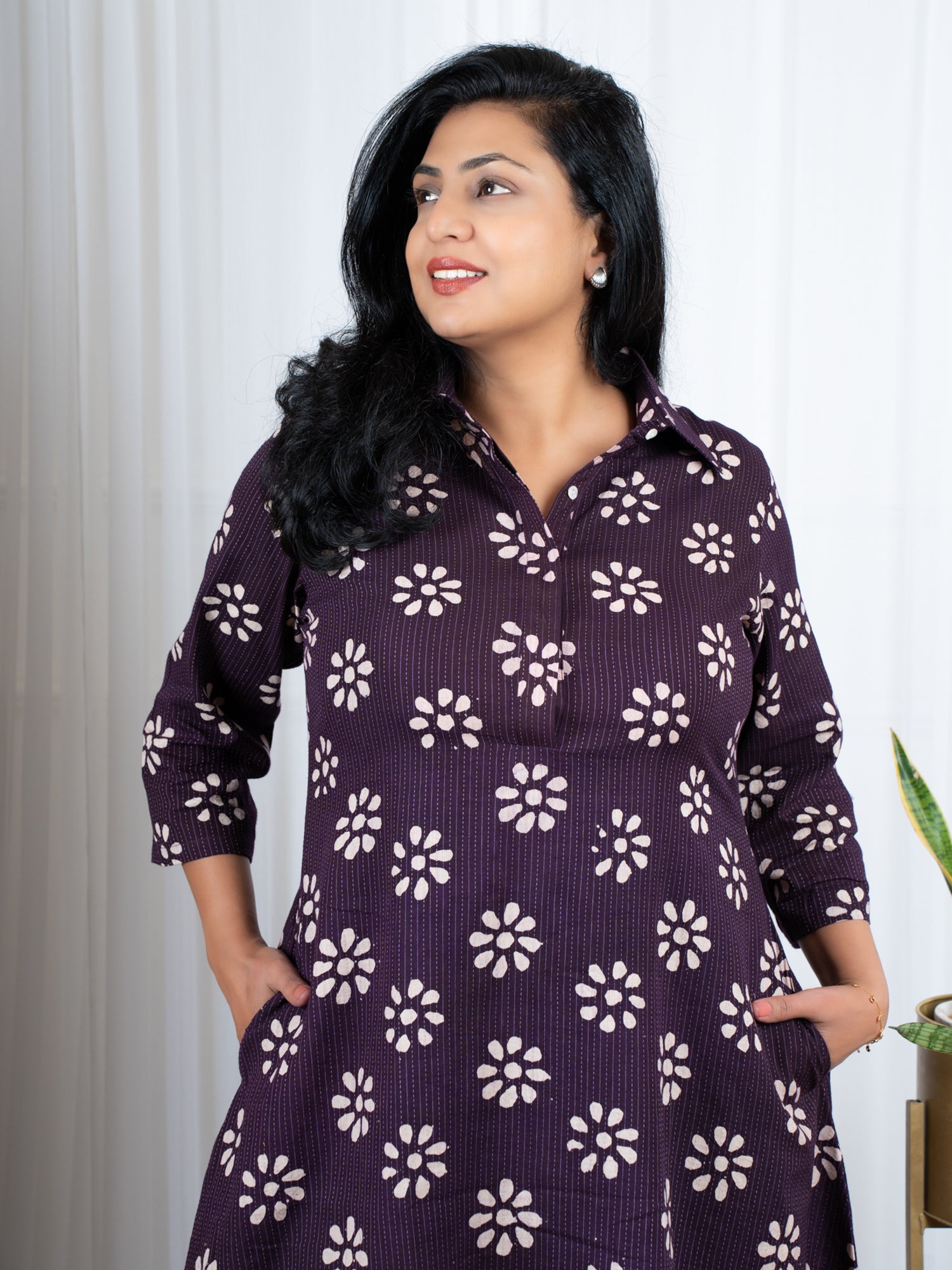 Kantha work cotton dresses for women online