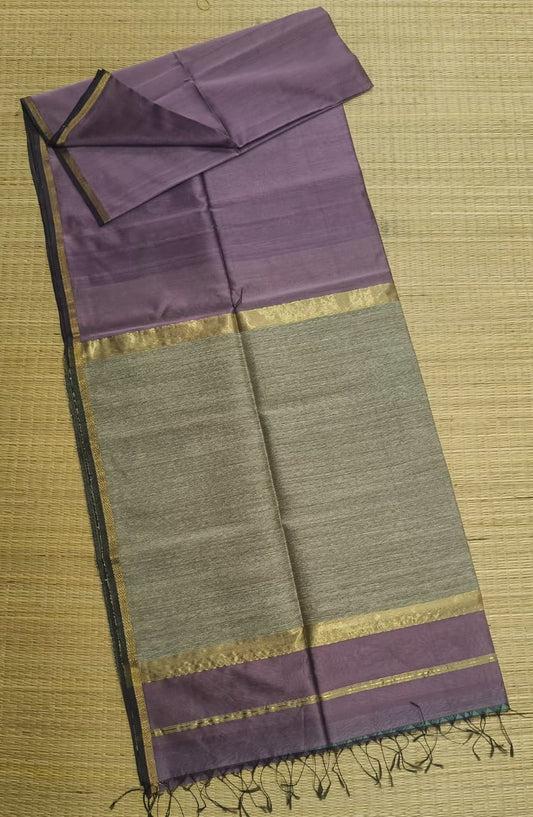 Maheshwari Lavender Color Kosa Pallu Saree
