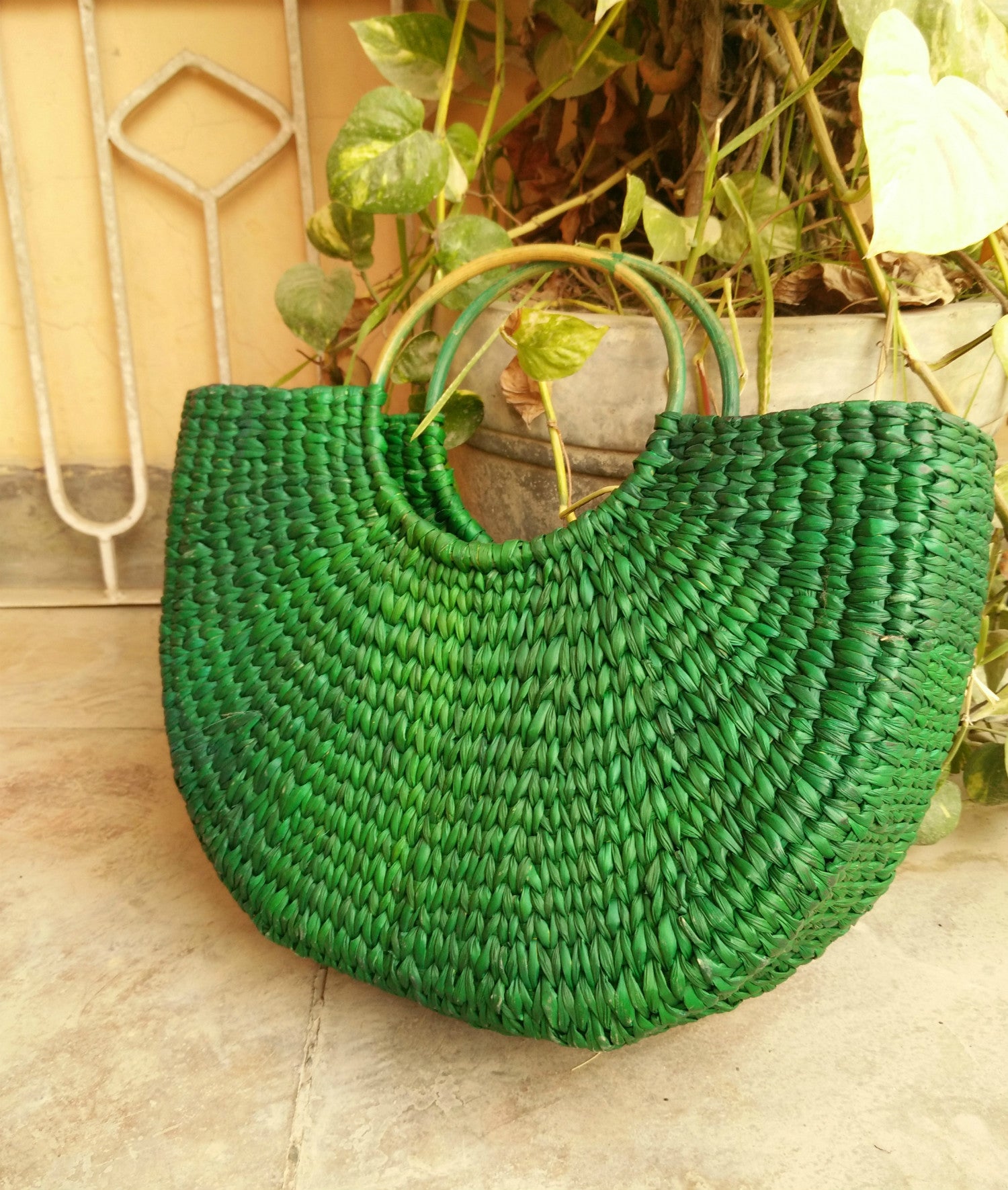 Green Hand Basket