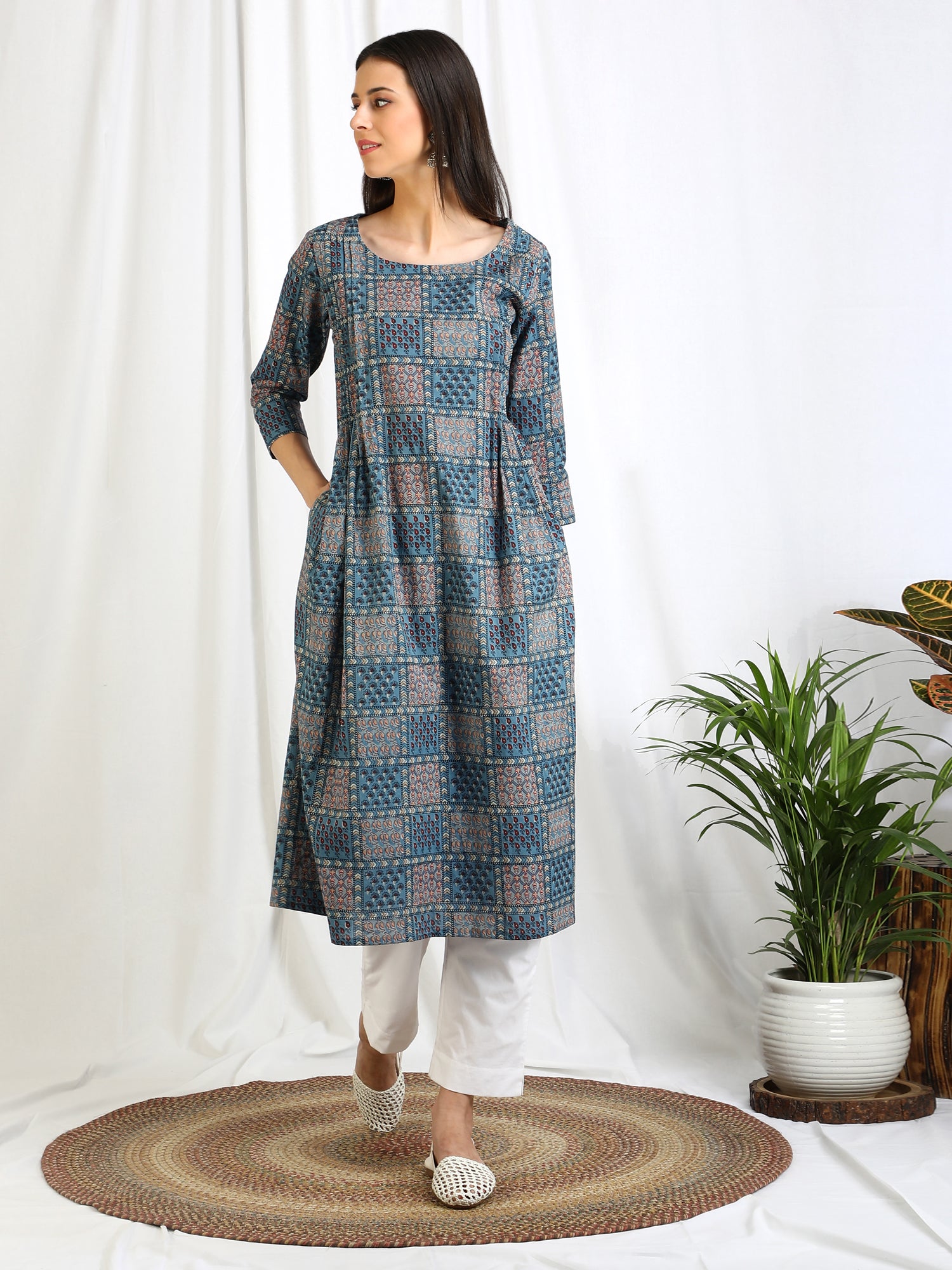 Checked kurtis hotsell buy online