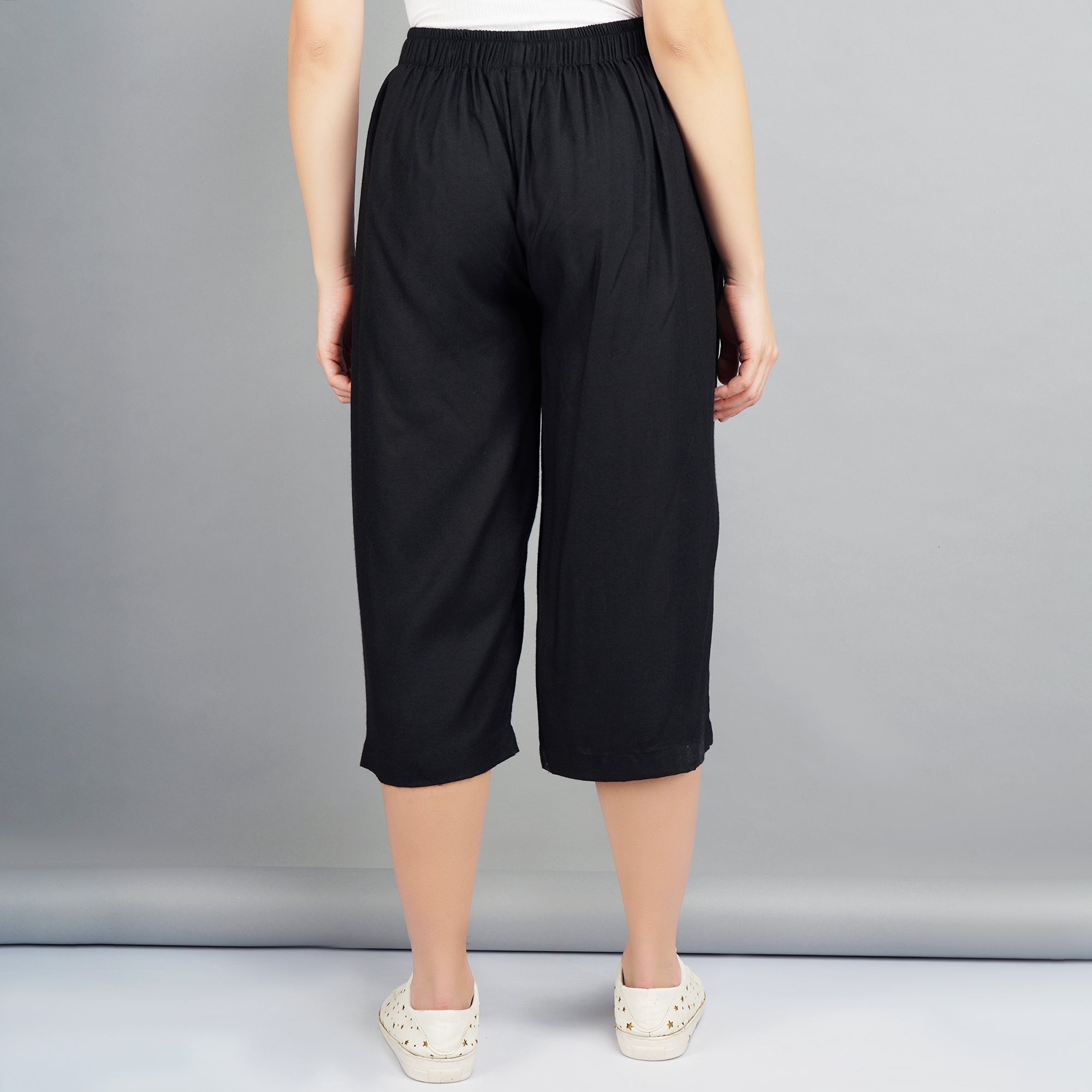 palazzo Regular Fit Women Black Pink Trousers  Buy palazzo Regular Fit  Women Black Pink Trousers Online at Best Prices in India  Flipkartcom