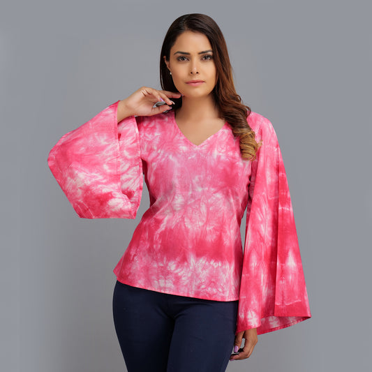 Female Pink Ikat Cotton Sleeveless Top at Rs 295/piece in New