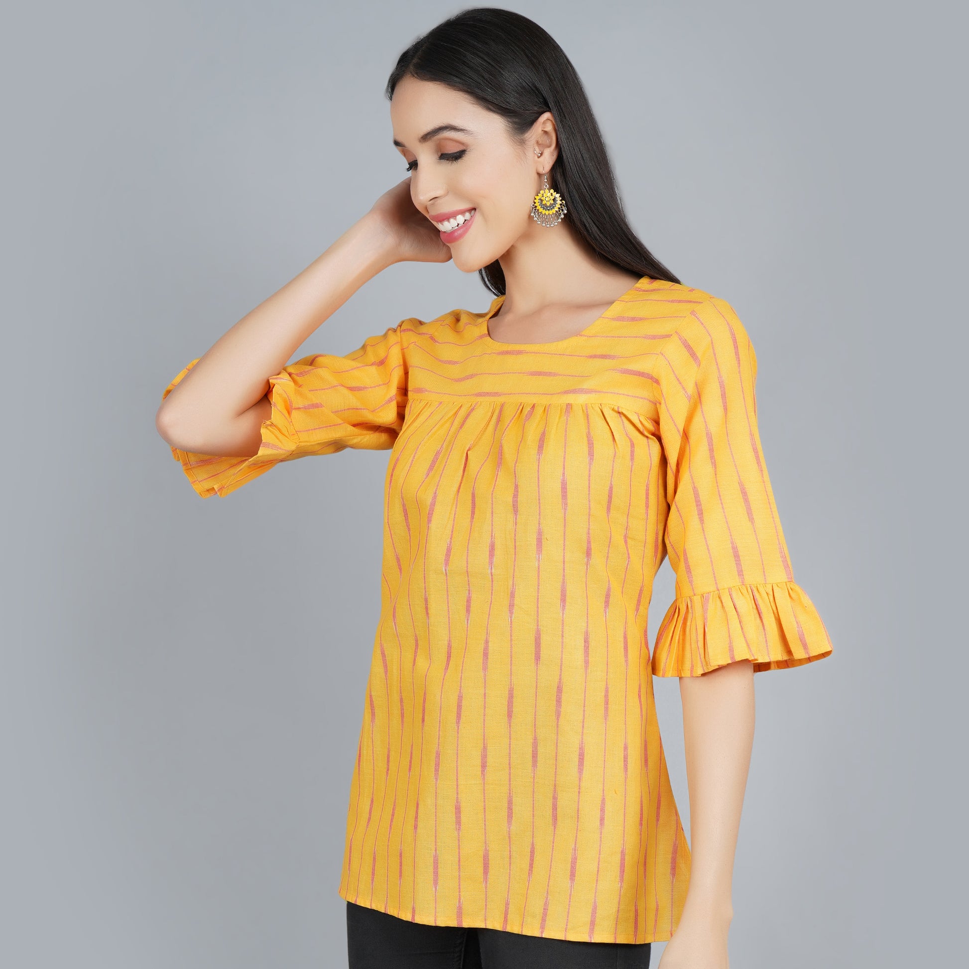 Yellow Cotton Top Online