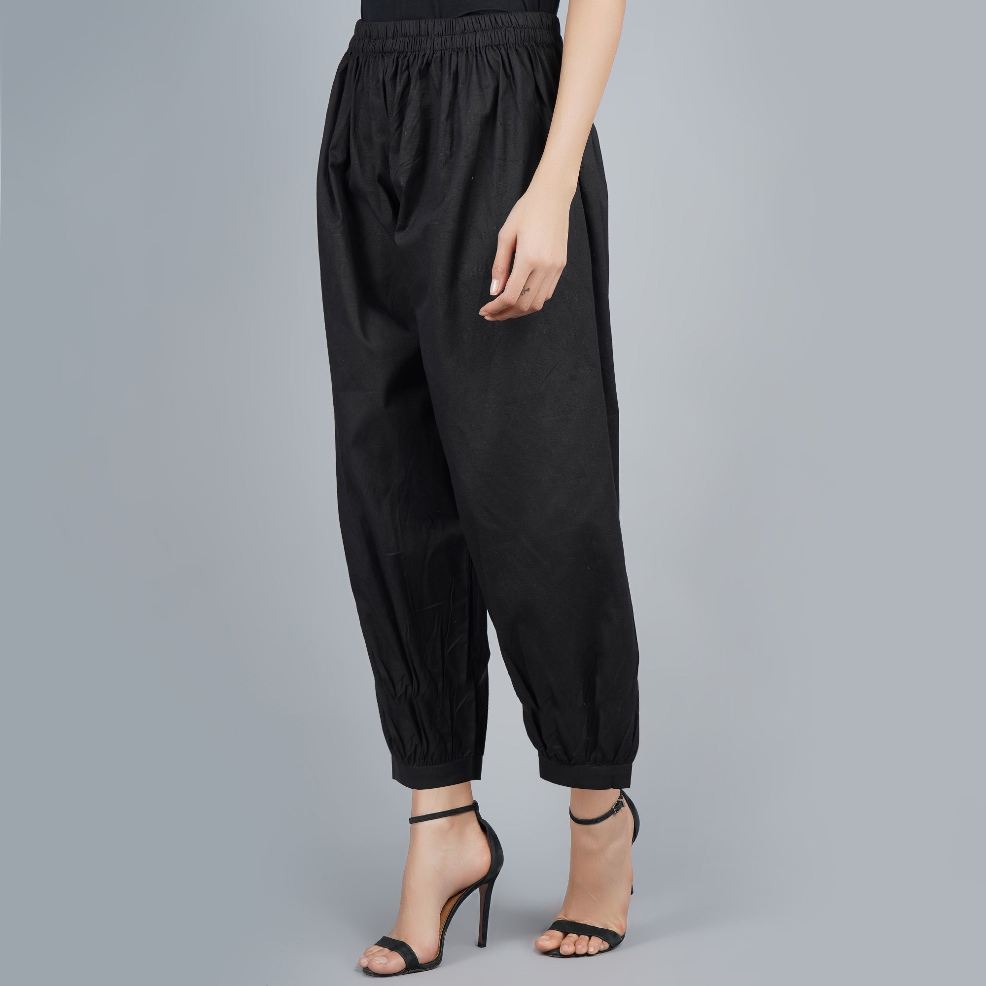 Wideleg pants with elastic waist - Women | Mango USA