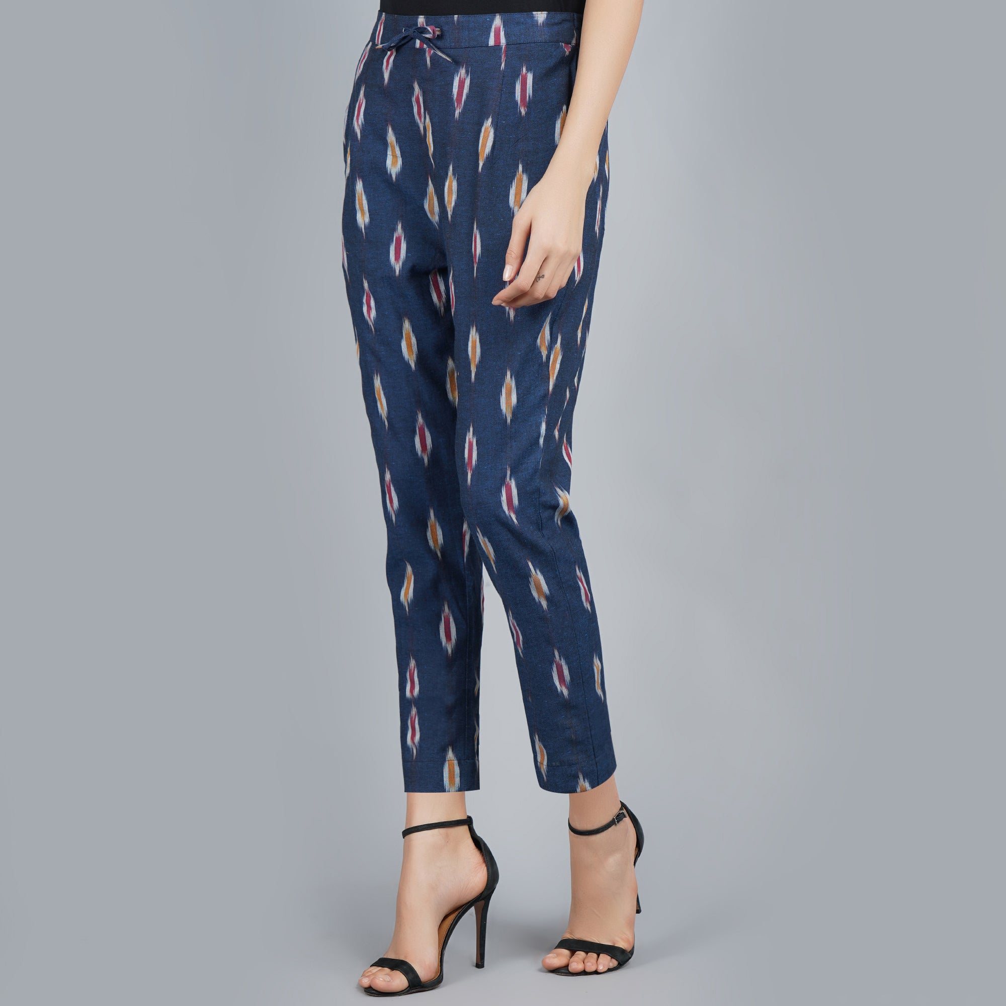 Buy SHOW OFF Women's Olive Solid Cigarette Trousers Cotton Trouser Online  at Best Prices in India - JioMart.