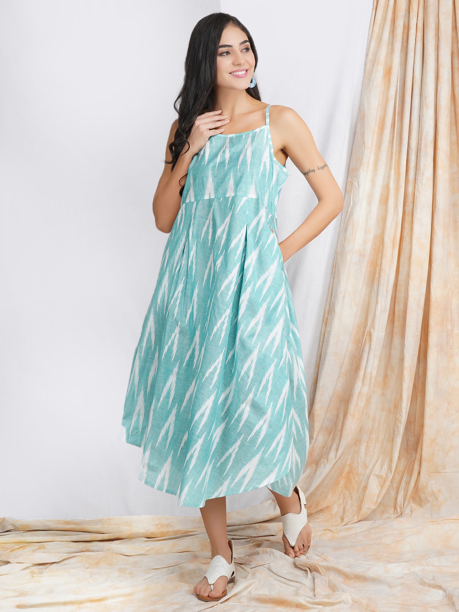 Turquoise color dress outlet online