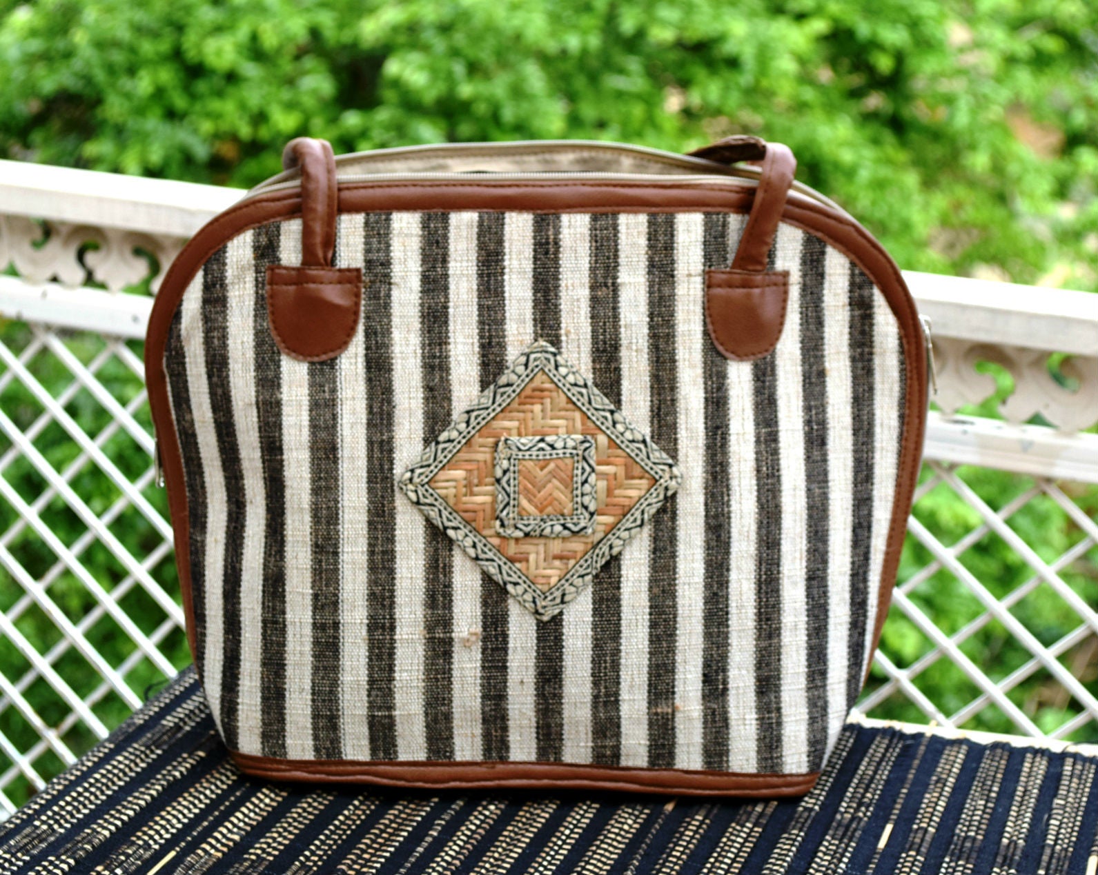 Striped Handbag