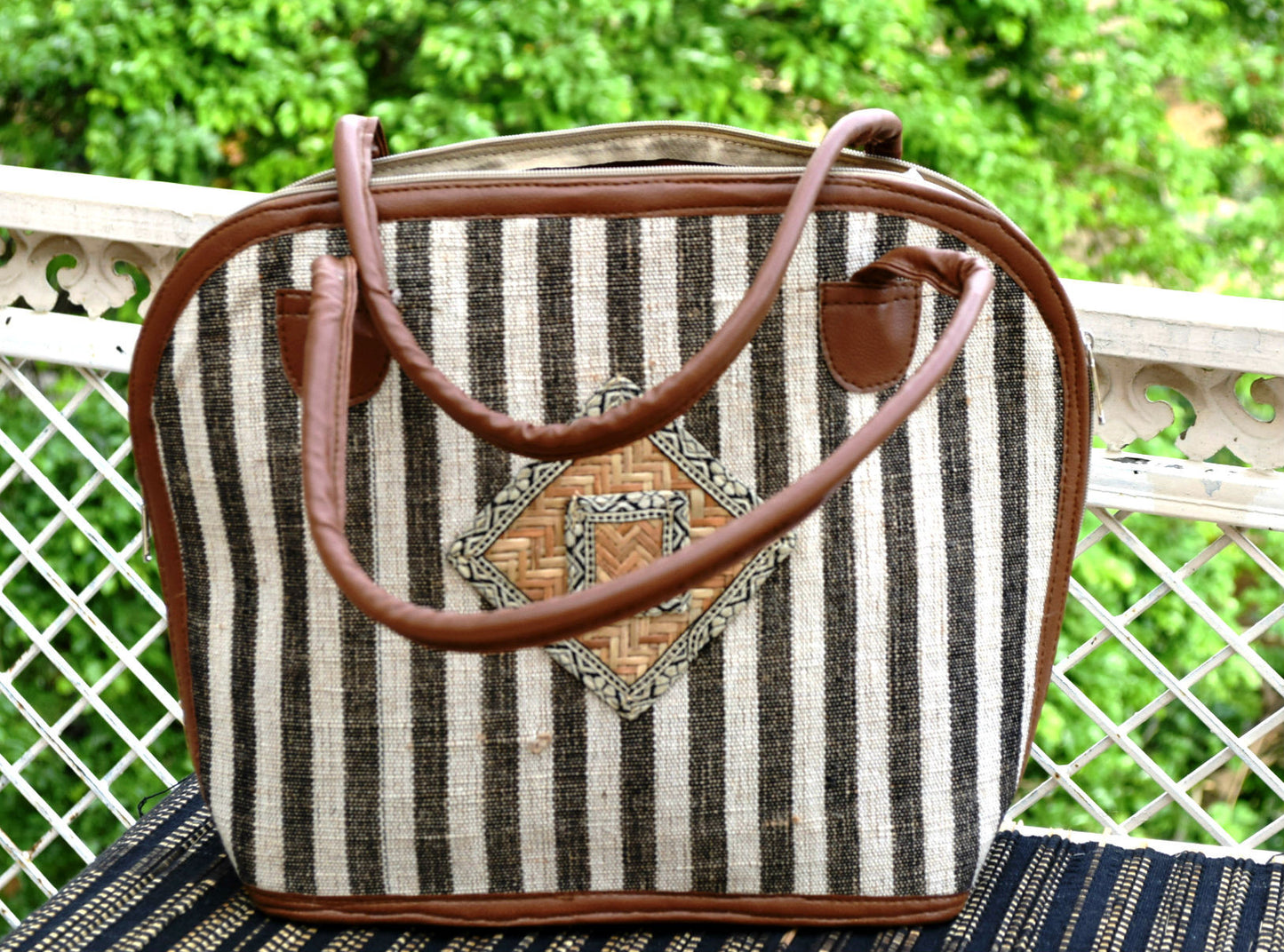 Striped Handbag