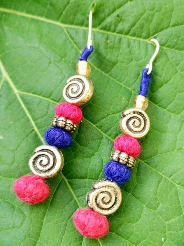 Handpainted Designer Meenakari Work Layered Pearl Fitting Jhumka Earring  for Women and Girls. | K M HandiCrafts India