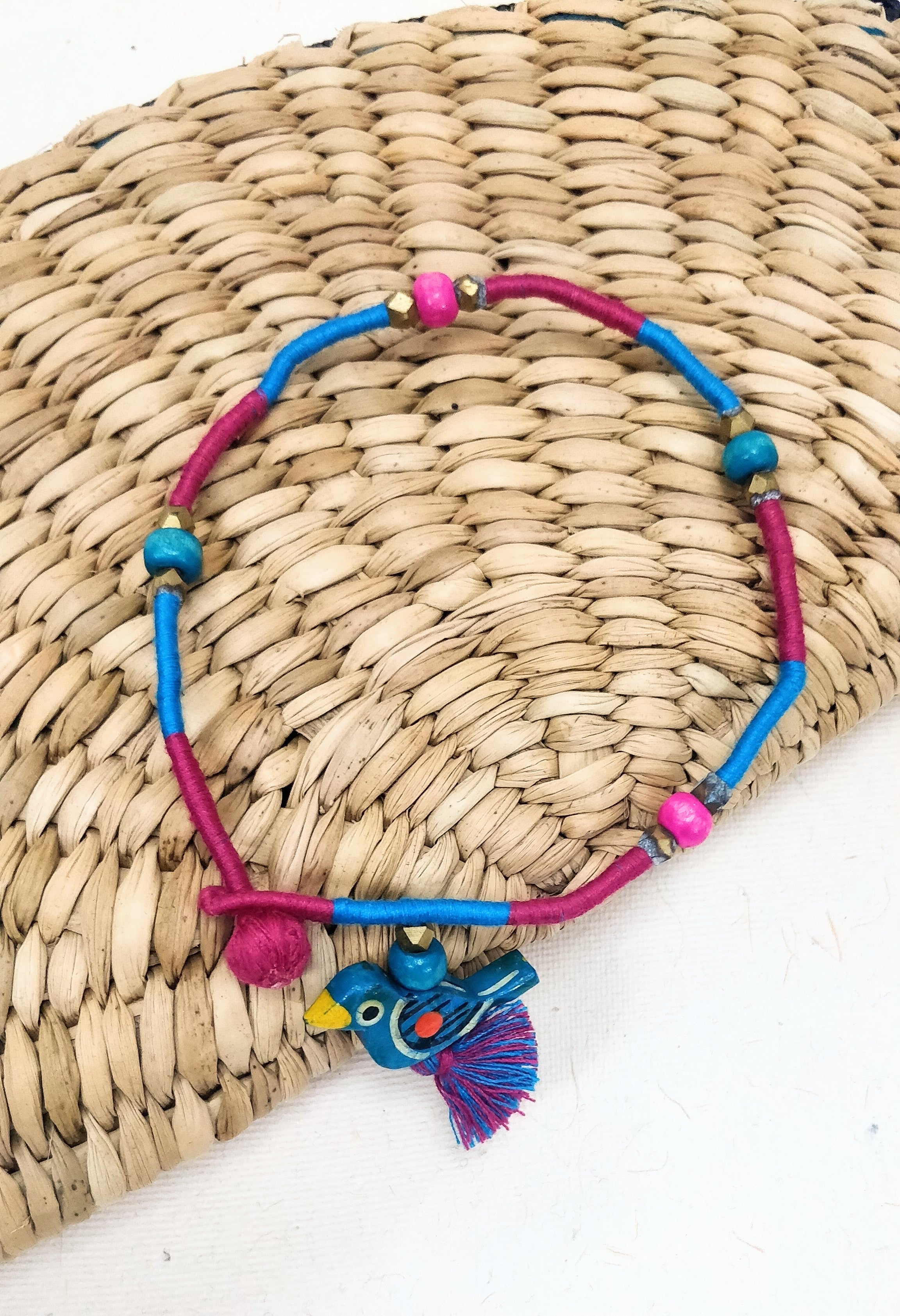 Anklets made hot sale of thread