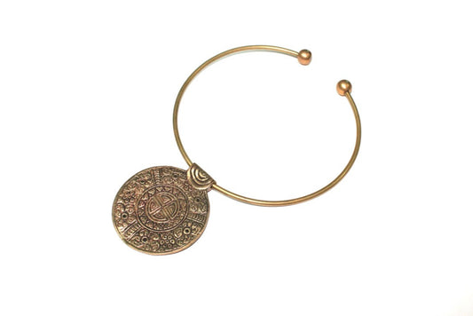 Round Brass Necklace