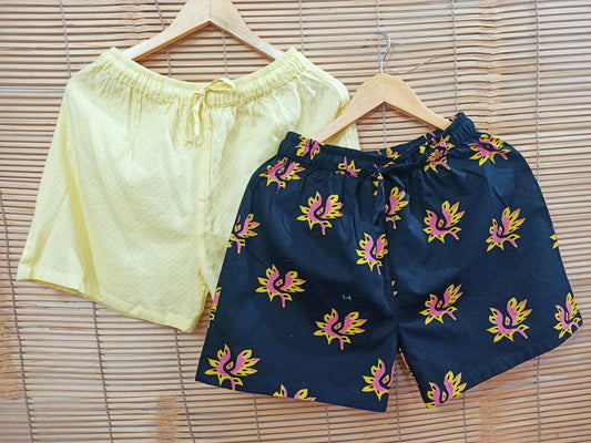 Cotton Printed shorts for women online